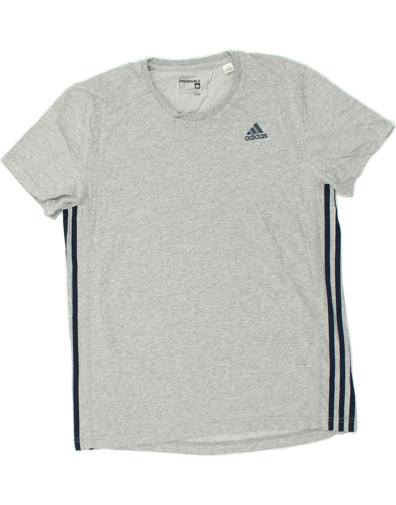 ADIDAS Mens T-Shirt Top Medium Grey Cotton | Vintage Adidas | Thrift | Second-Hand Adidas | Used Clothing | Messina Hembry 