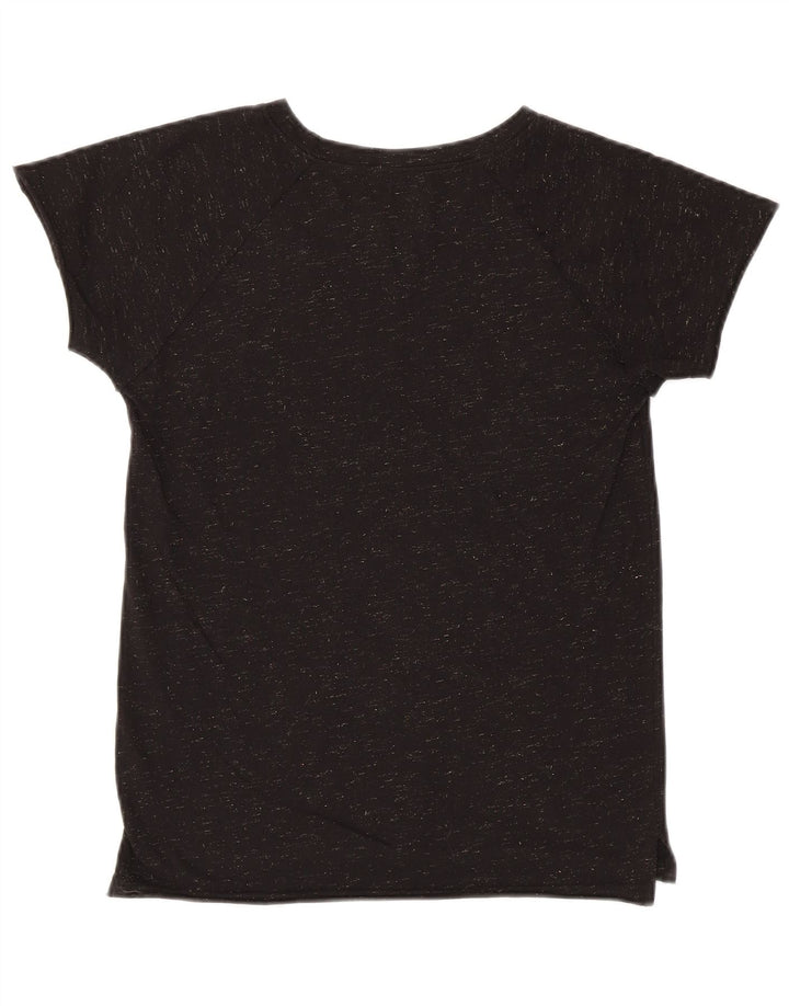 HARD ROCK CAFE Womens Panama Graphic T-Shirt Top UK 12 Medium Black