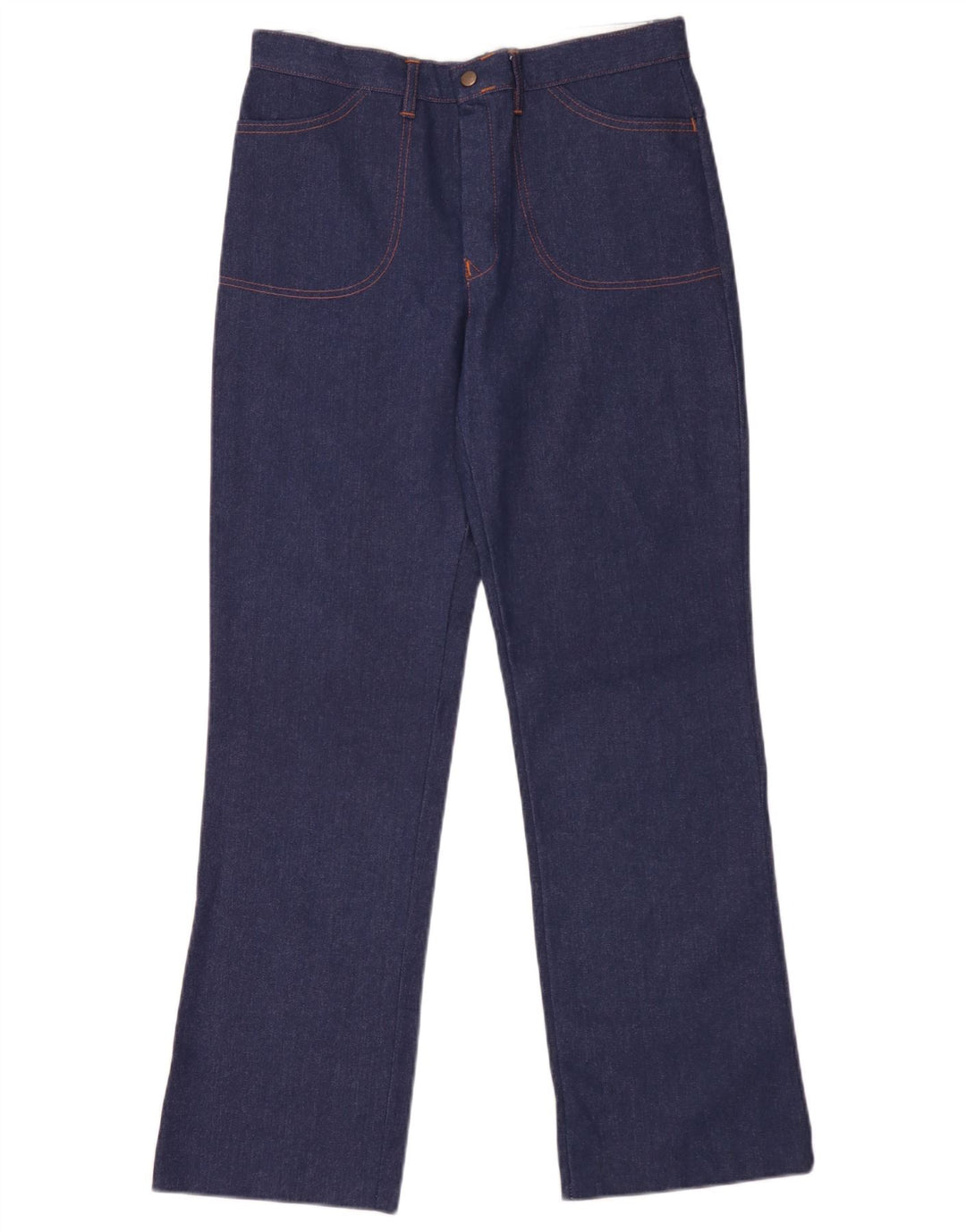 Vintage Womens Wide Leg Jeans W32 L31 Navy Blue