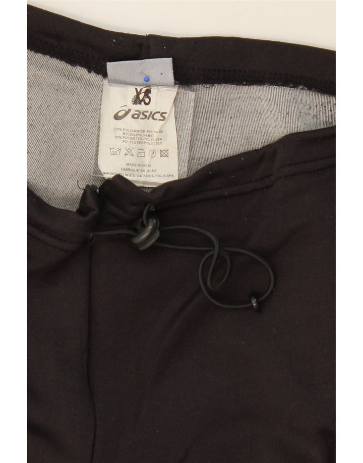 ASICS Womens Tracksuit Trousers UK 6 XS Black Polyamide Vintage Asics and Second-Hand Asics from Messina Hembry 