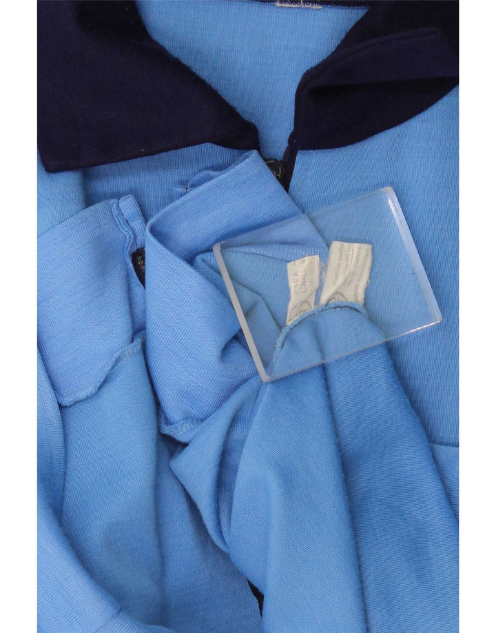 Sergio Tacchini Mens Tracksuit Top Jacket Medium Blue Colourblock Wool