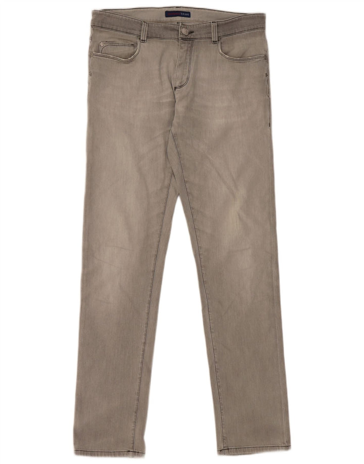 Trussardi Mens Slim Jeans W31 L33 Grey Cotton