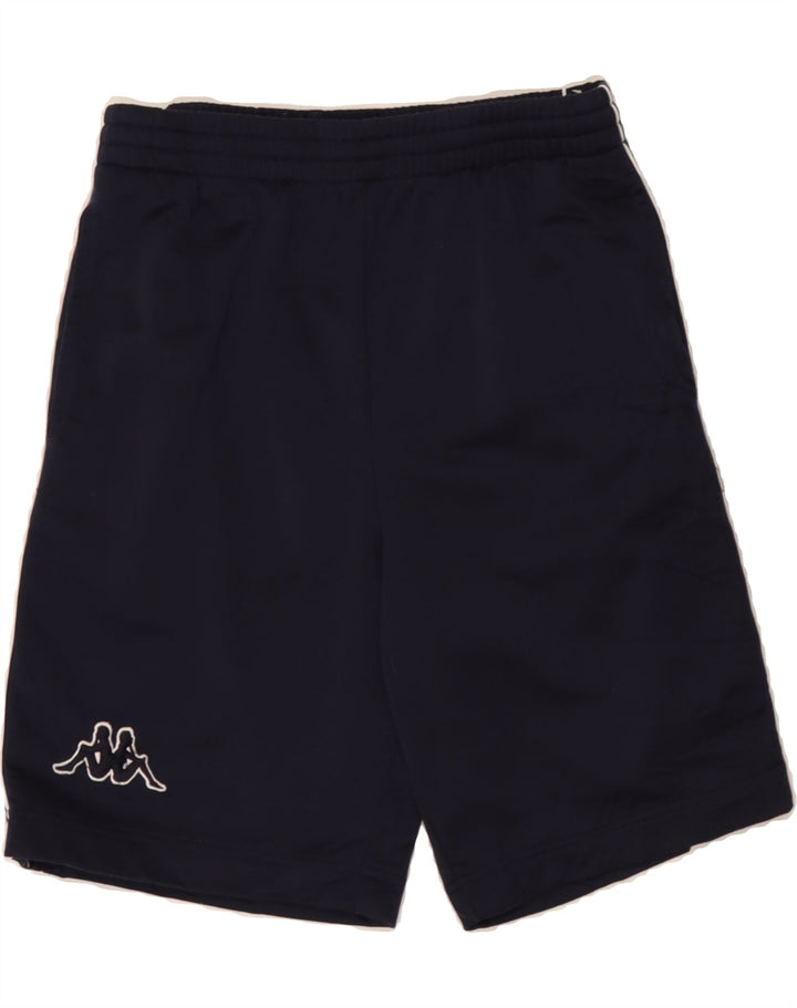 KAPPA Boys Graphic Sport Shorts 13-14 Years 2XL Navy Blue Polyester Vintage Kappa and Second-Hand Kappa from Messina Hembry 