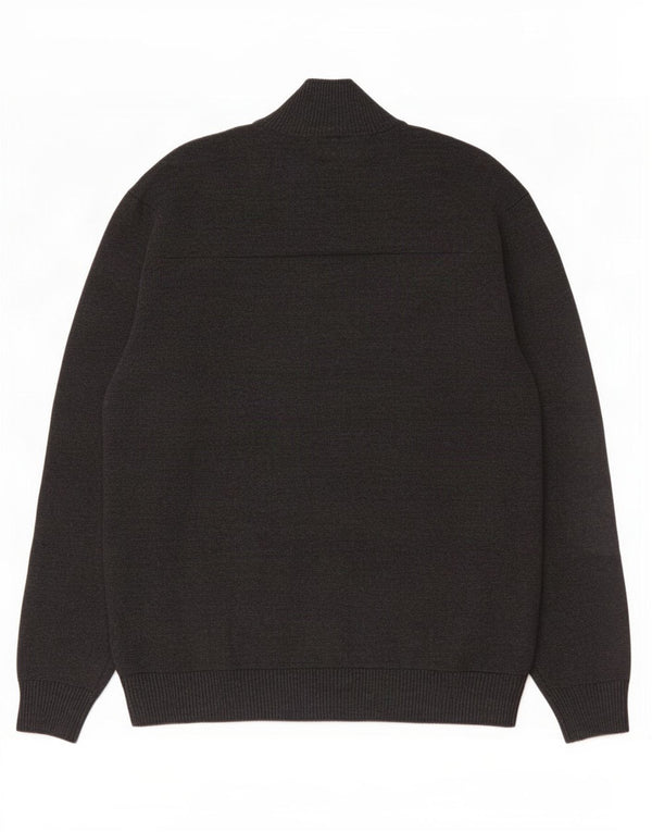 Marks & Spencer Mens Cardigan Sweater Medium Grey Cotton