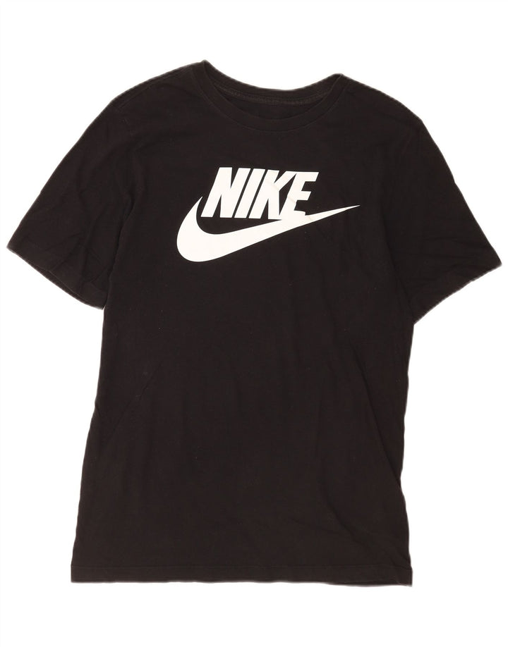 Nike Mens Graphic T-Shirt Top Small Black Cotton