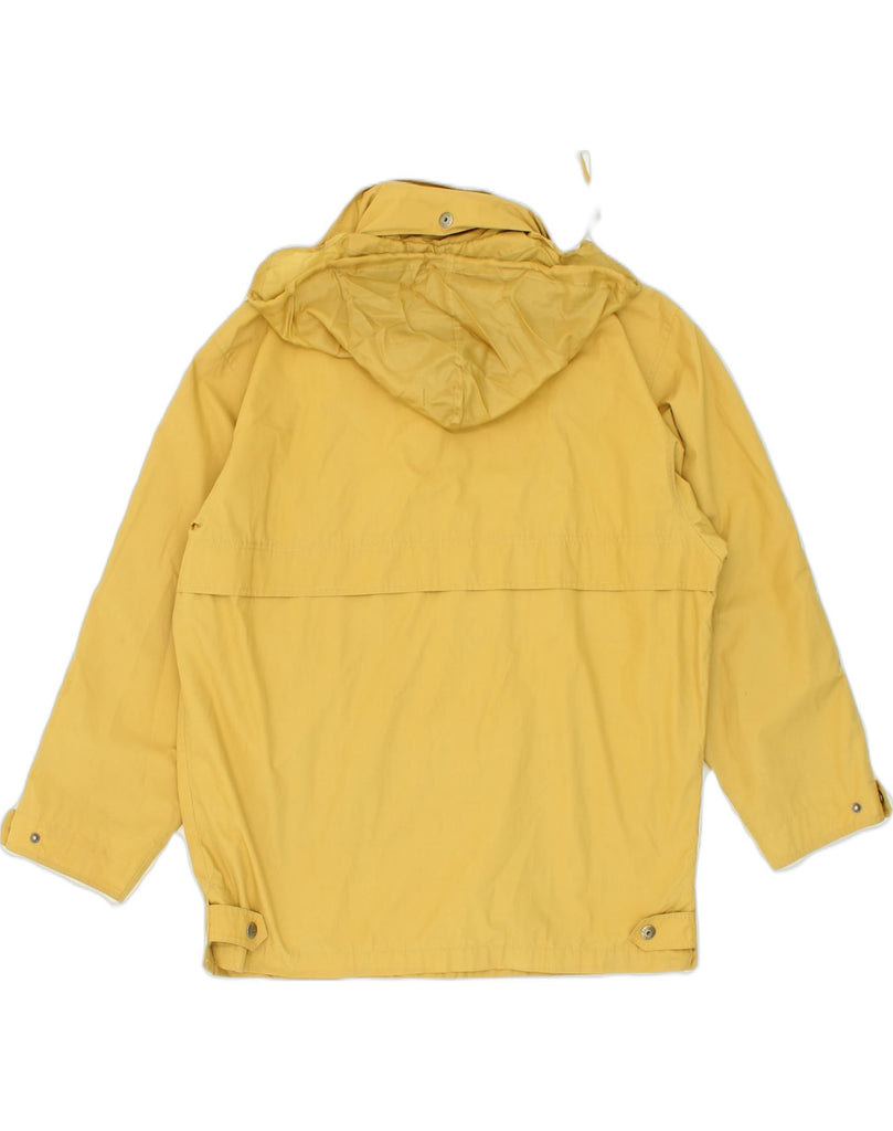 FACIBA Mens Hooded Windbreaker Jacket IT 48 Medium  Yellow Polyester | Vintage Faciba | Thrift | Second-Hand Faciba | Used Clothing | Messina Hembry 