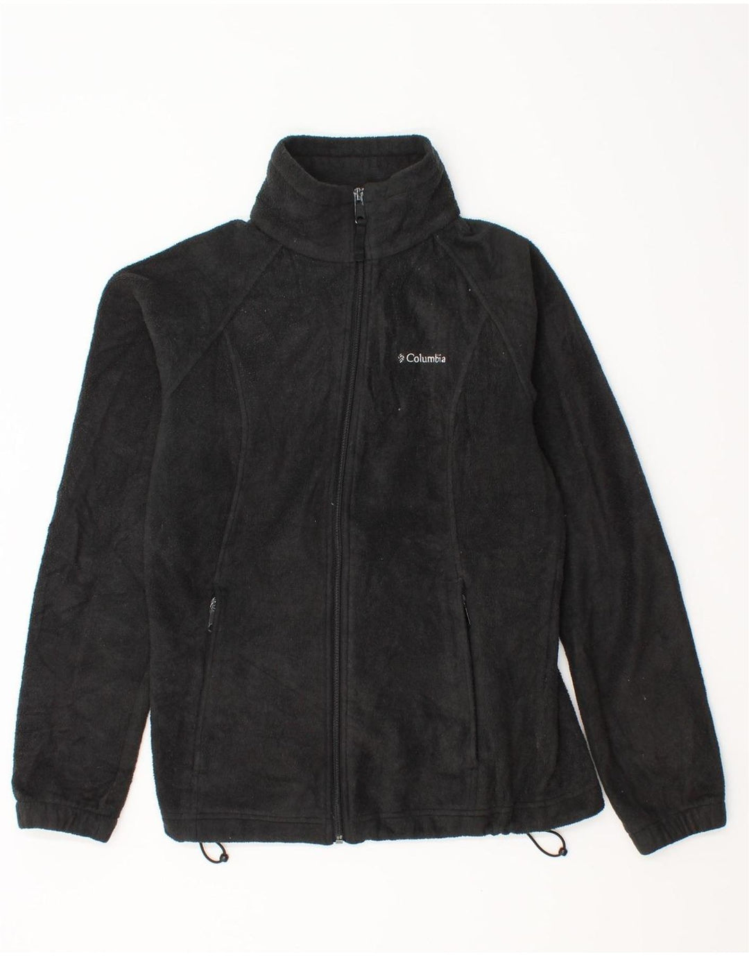 COLUMBIA Womens Fleece Jacket UK 10 Small Black Polyester