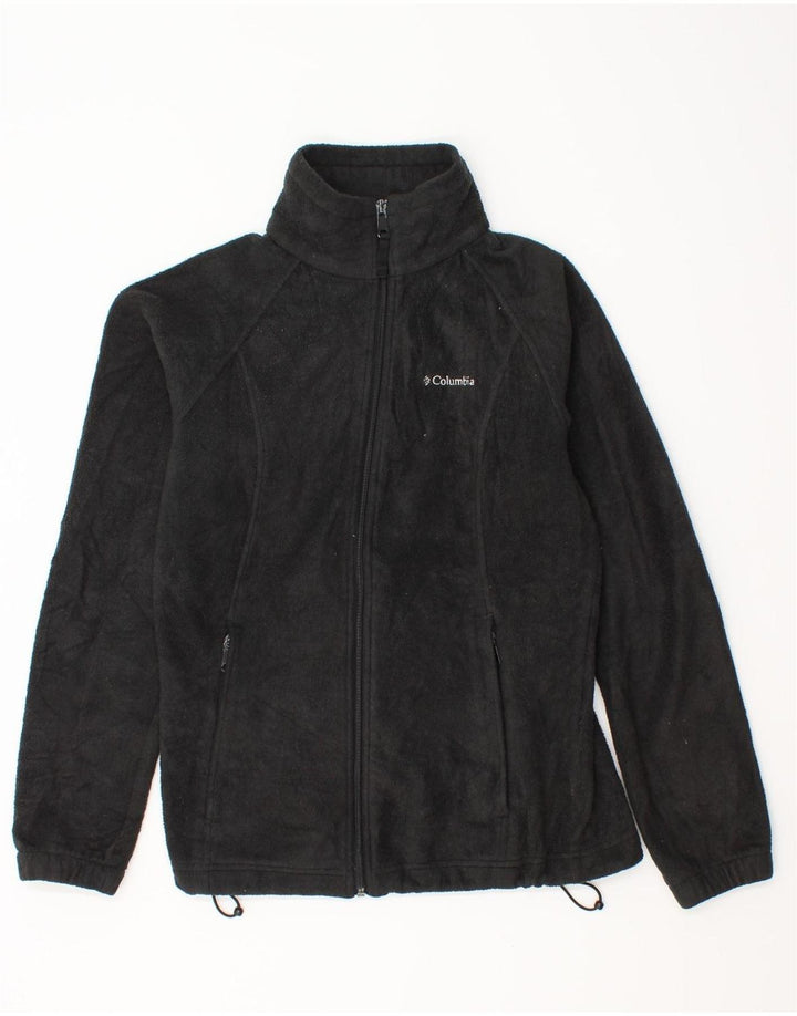 COLUMBIA Womens Fleece Jacket UK 10 Small Black Polyester
