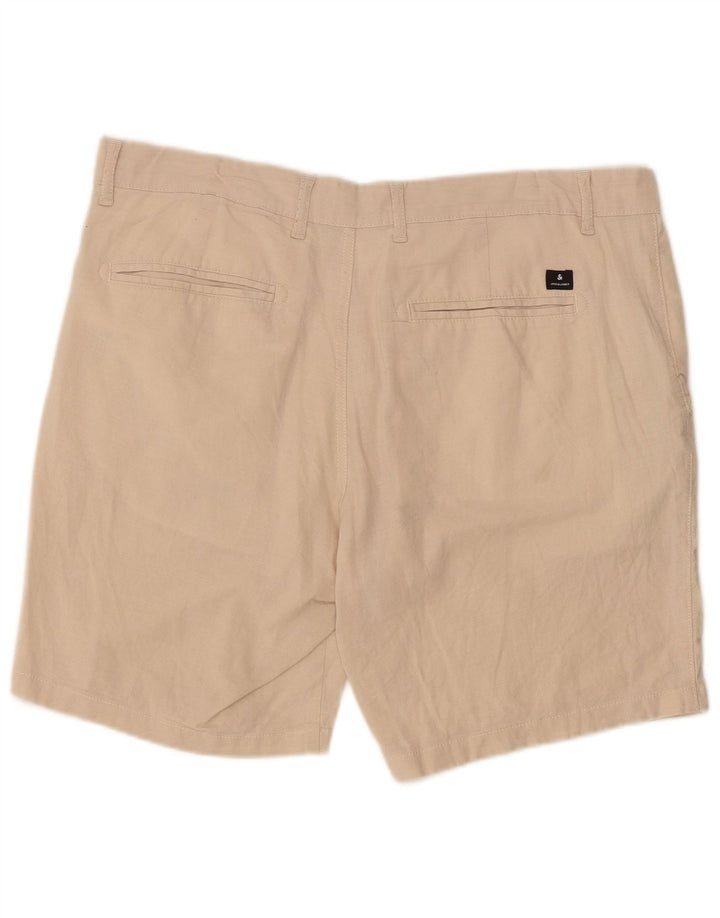 Jack & Jones Mens Regular Fit Chino Shorts Large W36 Beige Cotton