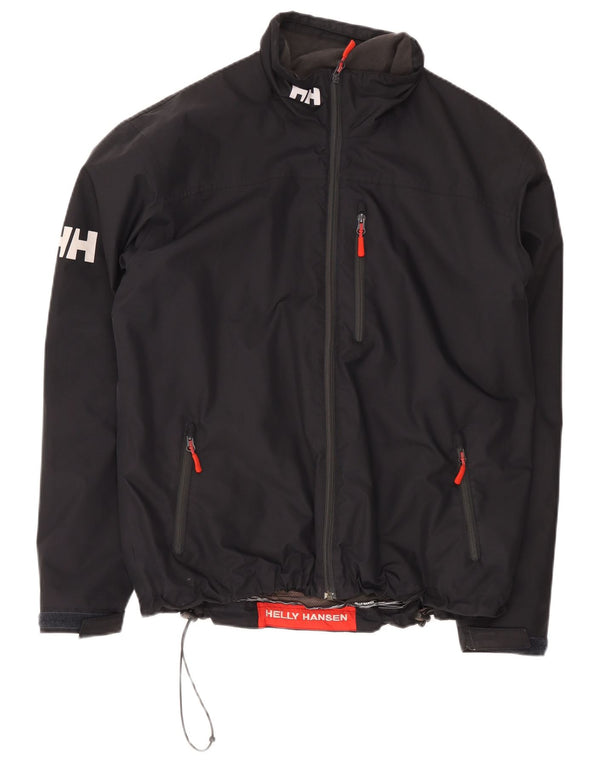Helly Hansen Mens Graphic Windbreaker Jacket UK 42 XL Black Polyester