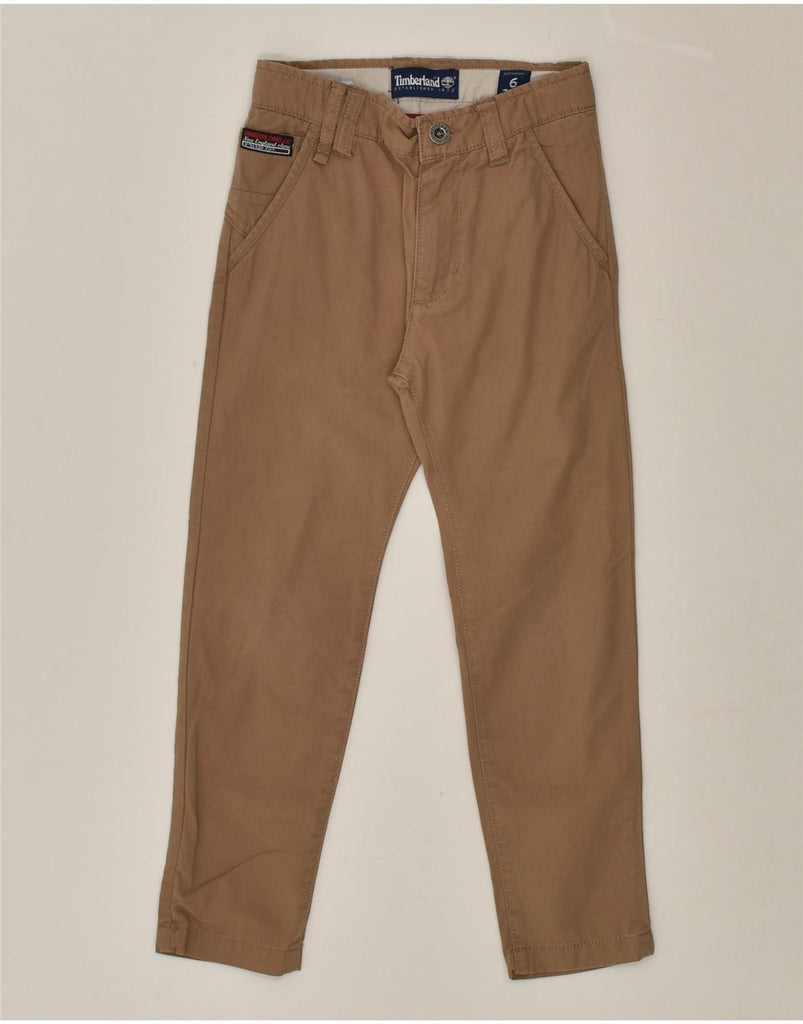 TIMBERLAND Boys Earthkeepers Slim Chino Trousers 5-6 Years W20 L19 Brown | Vintage Timberland | Thrift | Second-Hand Timberland | Used Clothing | Messina Hembry 