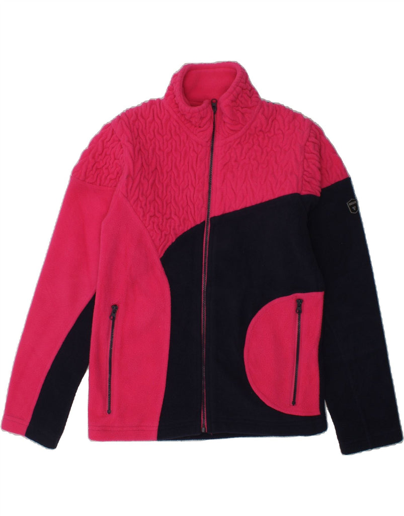 BRUGI Girls Fleece Jacket 8-9 Years Pink Colourblock | Vintage Brugi | Thrift | Second-Hand Brugi | Used Clothing | Messina Hembry 