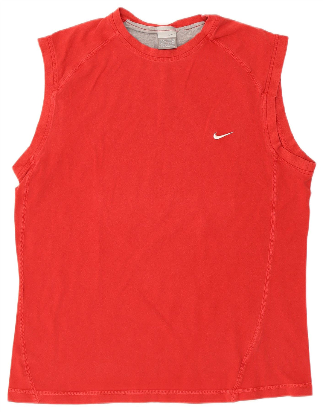 Nike Mens Vest Top UK 42/44 Large Red Cotton