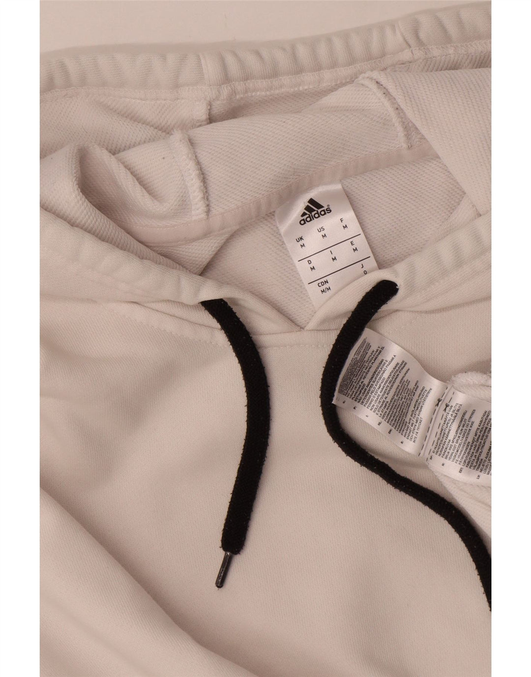Adidas Mens Brooklyn Nets Graphic Hoodie Jumper Medium White Cotton