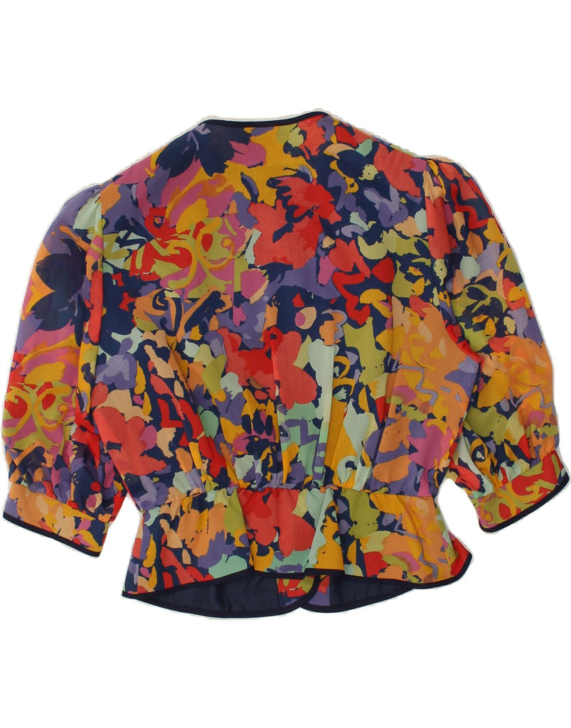 MARKWALD Womens 1 Button Blazer Jacket IT 42 Medium Multicoloured | Vintage MARKWALD | Thrift | Second-Hand MARKWALD | Used Clothing | Messina Hembry 