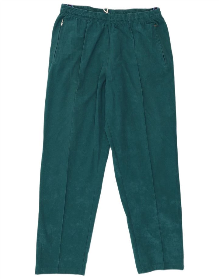 ASICS Mens Graphic Tracksuit Trousers Large  Green Polyester