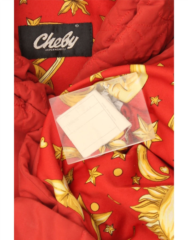 Vintage Womens Padded Coat EU 44 XL Red