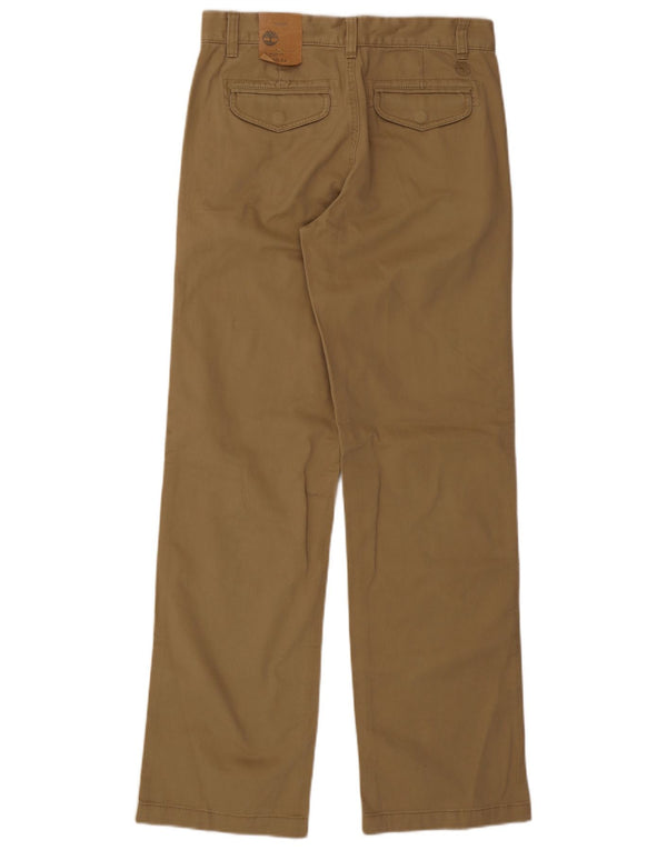 Timberland Mens Regular Fit Chino Trousers W30 L34 Beige Cotton
