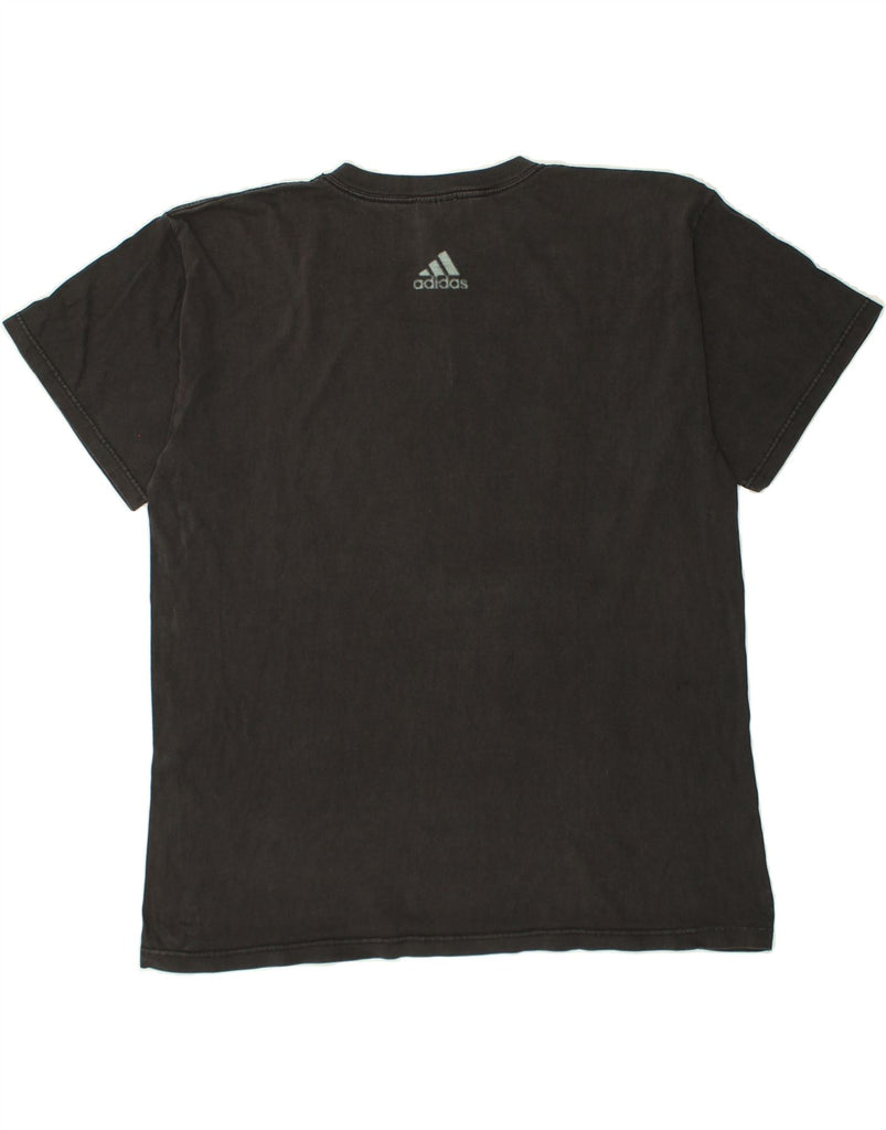 ADIDAS Mens Graphic T-Shirt Top Large Black Cotton | Vintage Adidas | Thrift | Second-Hand Adidas | Used Clothing | Messina Hembry 