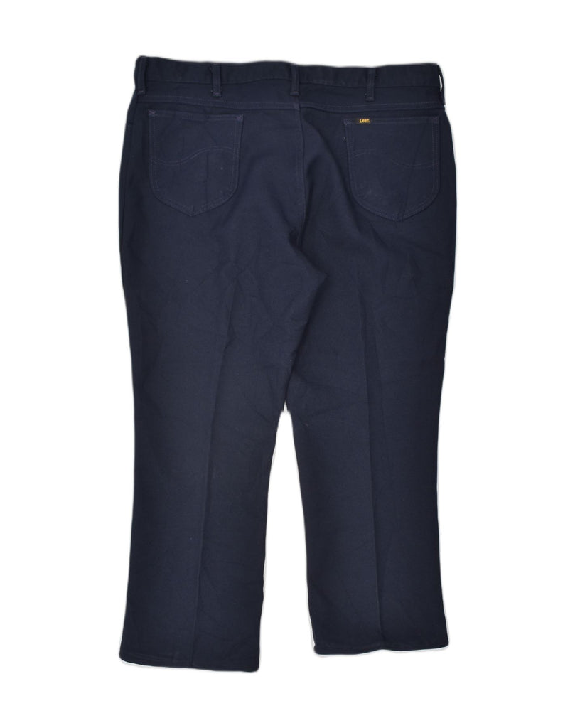 LEE Mens Casual Trousers W40 L26/28 Navy Blue Cotton | Vintage | Thrift | Second-Hand | Used Clothing | Messina Hembry 