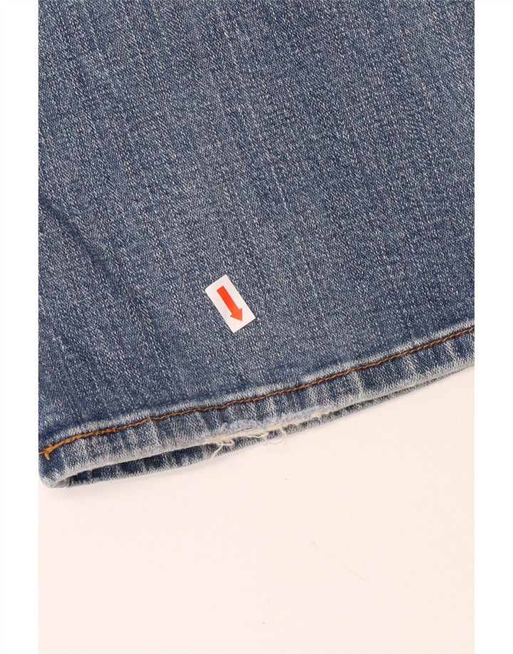 Levi's Womens 518 Super Low Bootcut Jeans US 9 Medium W30 L31 Blue Cotton