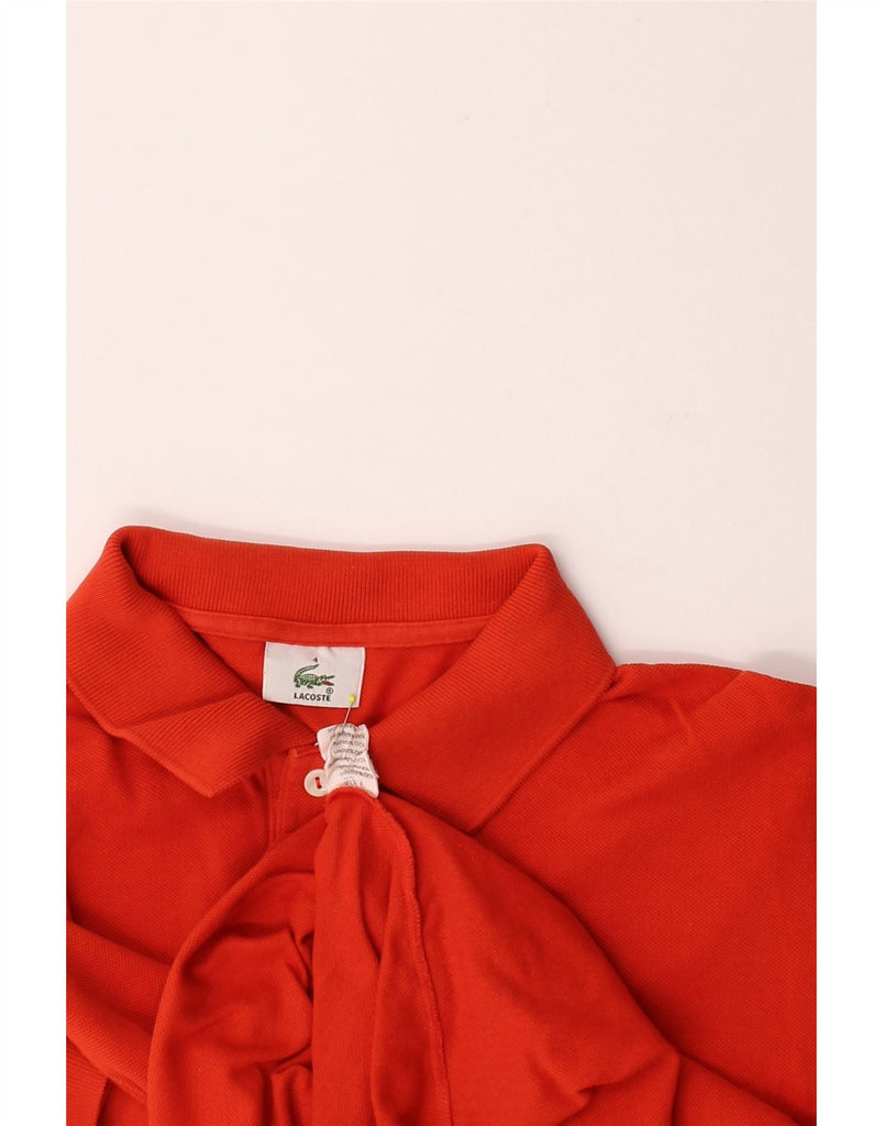 LACOSTE Mens Polo Shirt Size 4 Medium Red Cotton Vintage Lacoste and Second-Hand Lacoste from Messina Hembry 