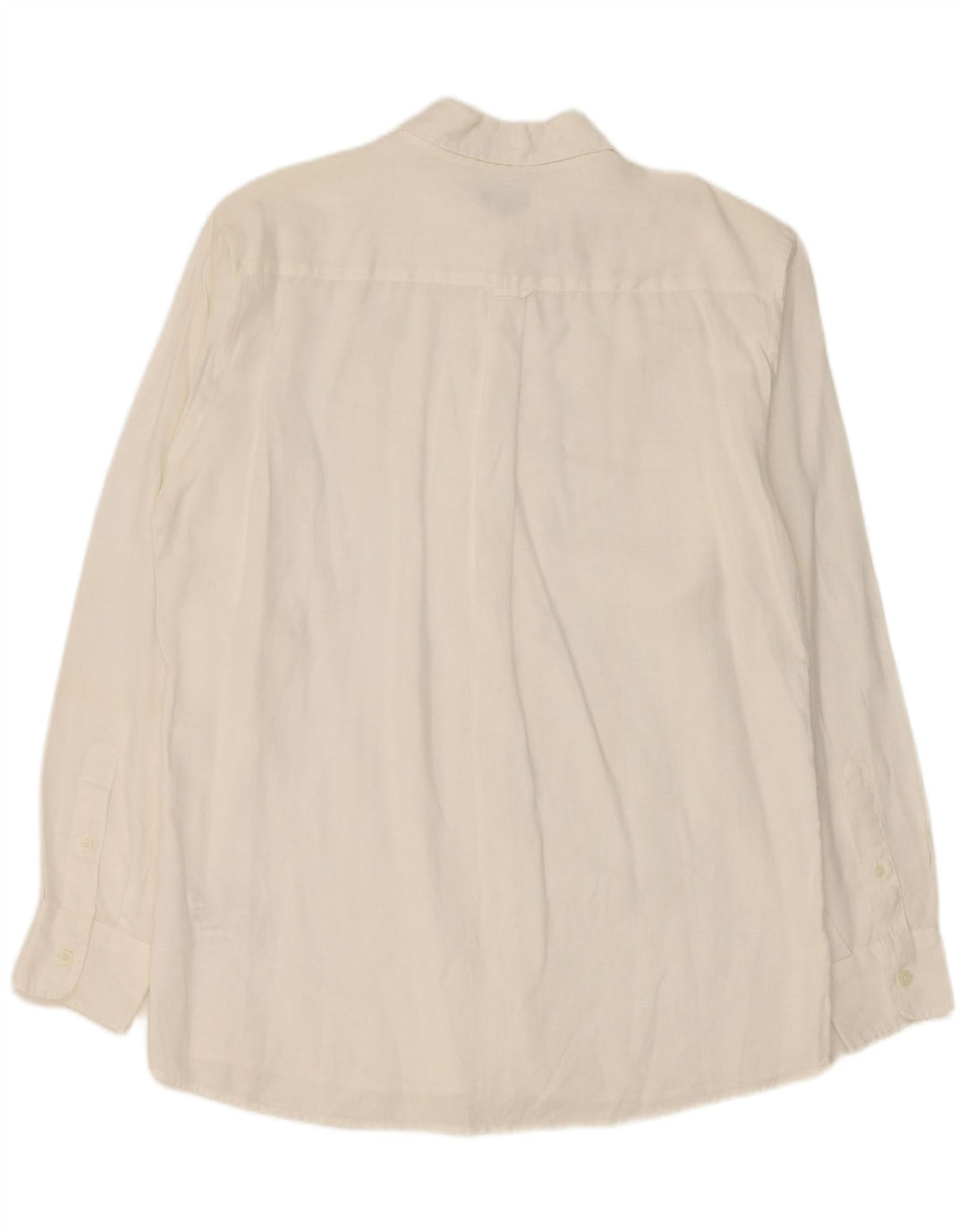 Jaeger Mens Shirt Medium White Linen