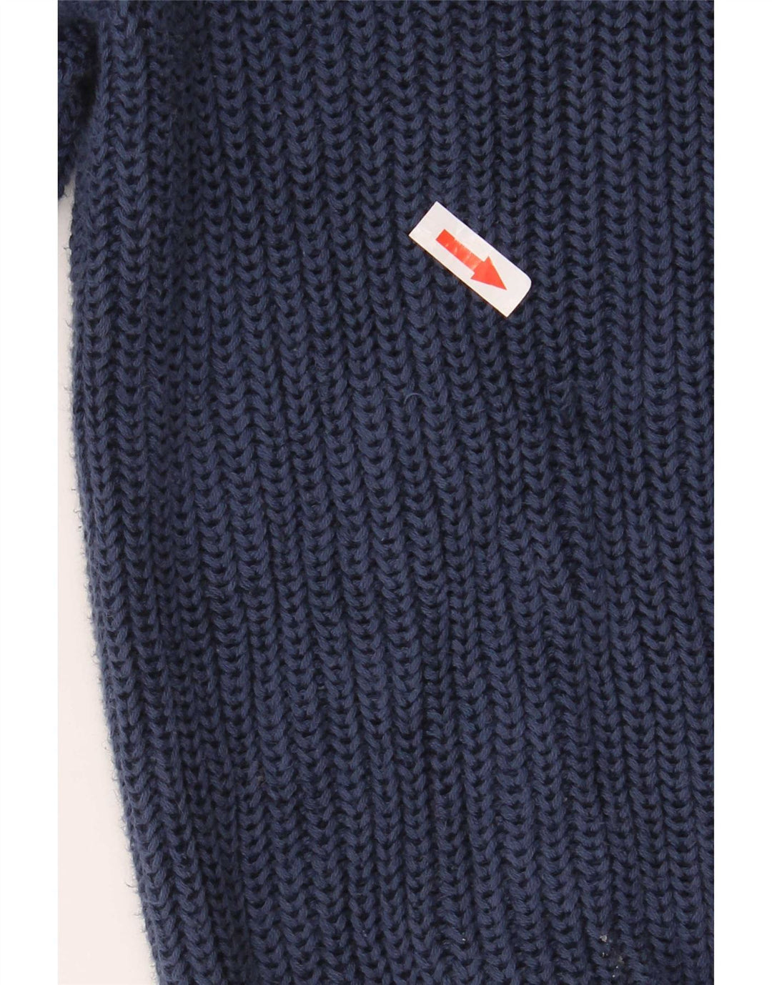 L.L.Bean Mens Full Zip Cardigan Sweater Large Navy Blue Cotton