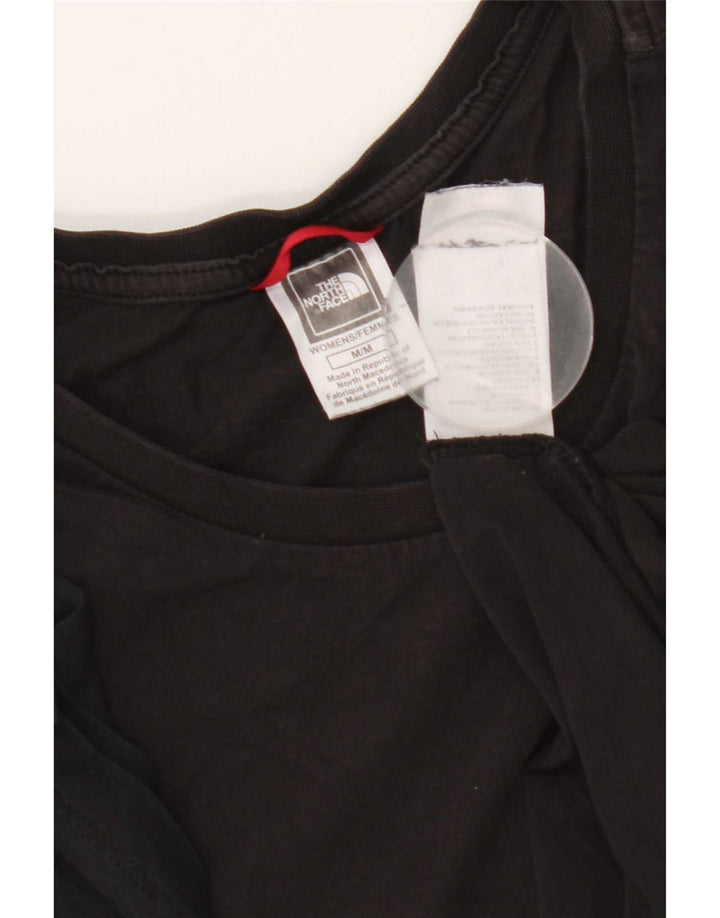 The North Face Womens T-Shirt Top UK 14 Medium Black Cotton