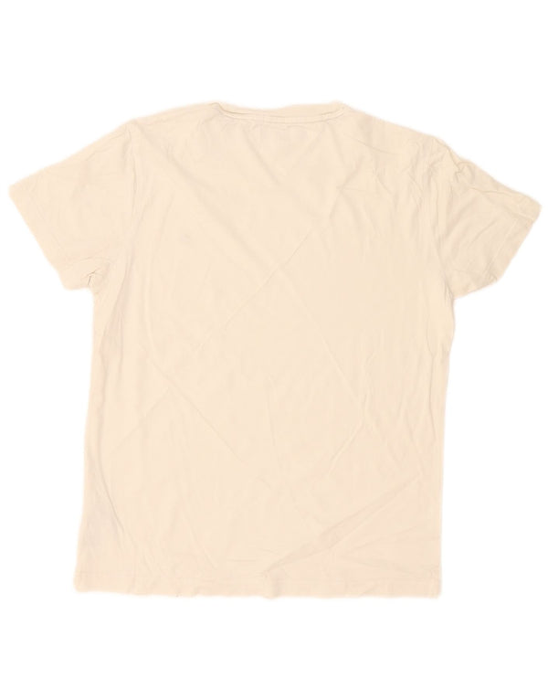 Tommy Hilfiger Mens T-Shirt Top Medium White Cotton