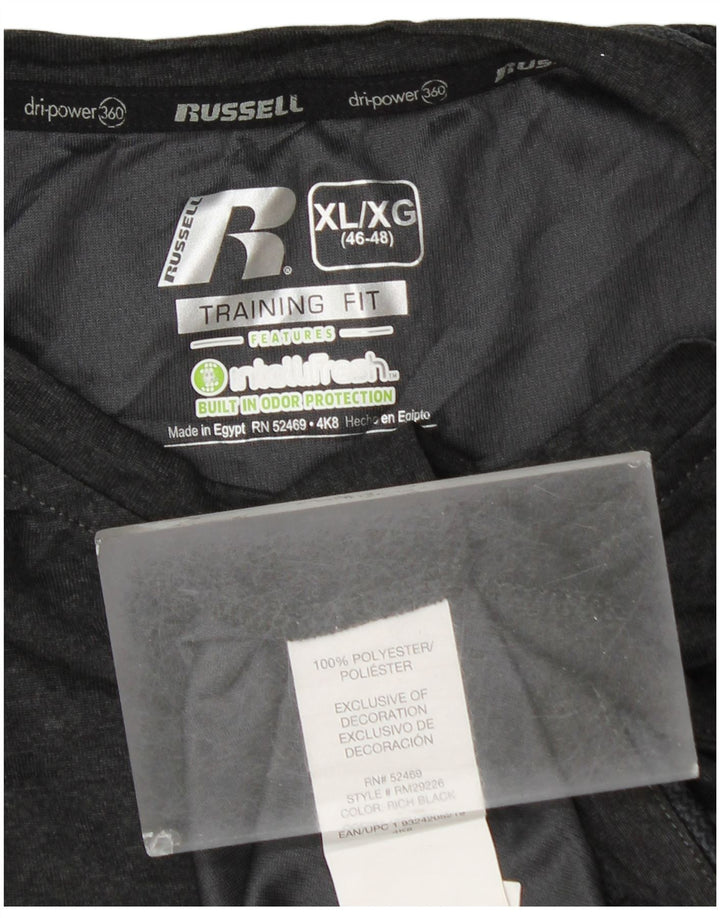 RUSSELL ATHLETIC Mens Dri-Power Vest Top UK 46/48 XL Grey Polyester