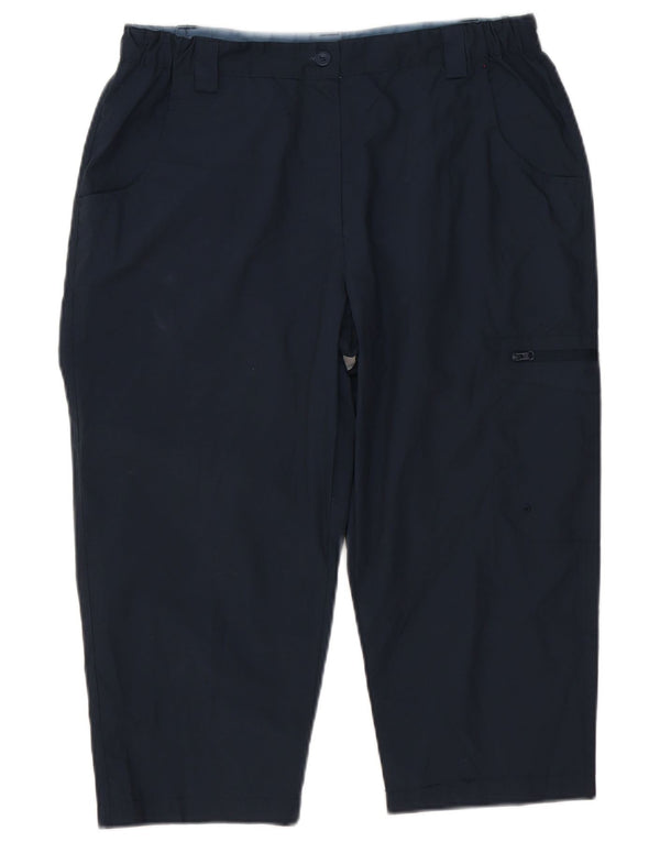 Mountain Warehouse Womens Cargo Trousers UK 12 Medium W32 L20 Navy Blue