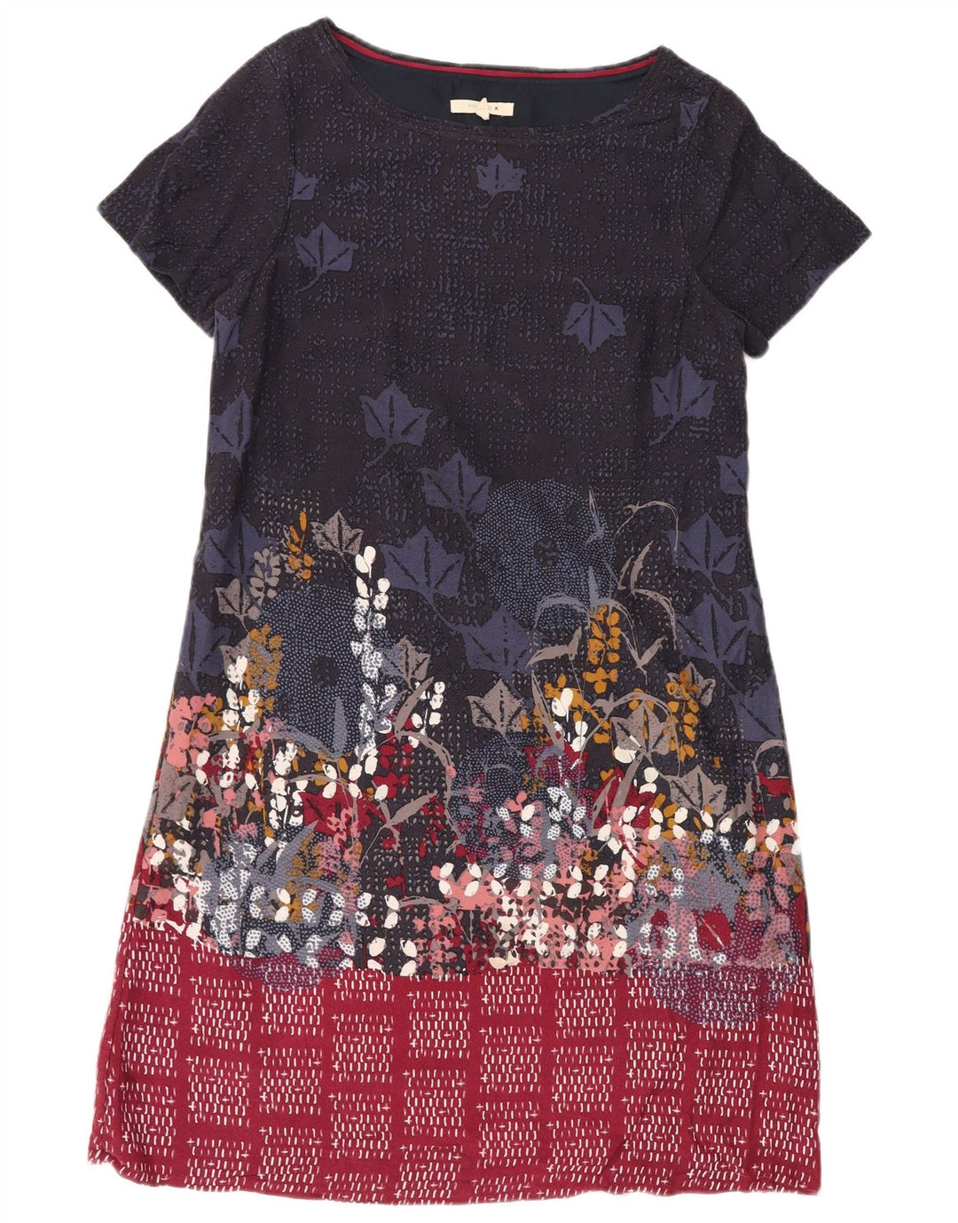 WHITE STUFF Womens Shift Dress UK 12 Medium Navy Blue Floral