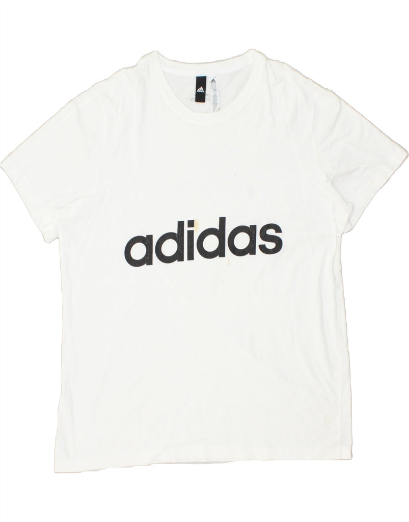 ADIDAS Mens Graphic T-Shirt Top XL White Cotton | Vintage Adidas | Thrift | Second-Hand Adidas | Used Clothing | Messina Hembry 