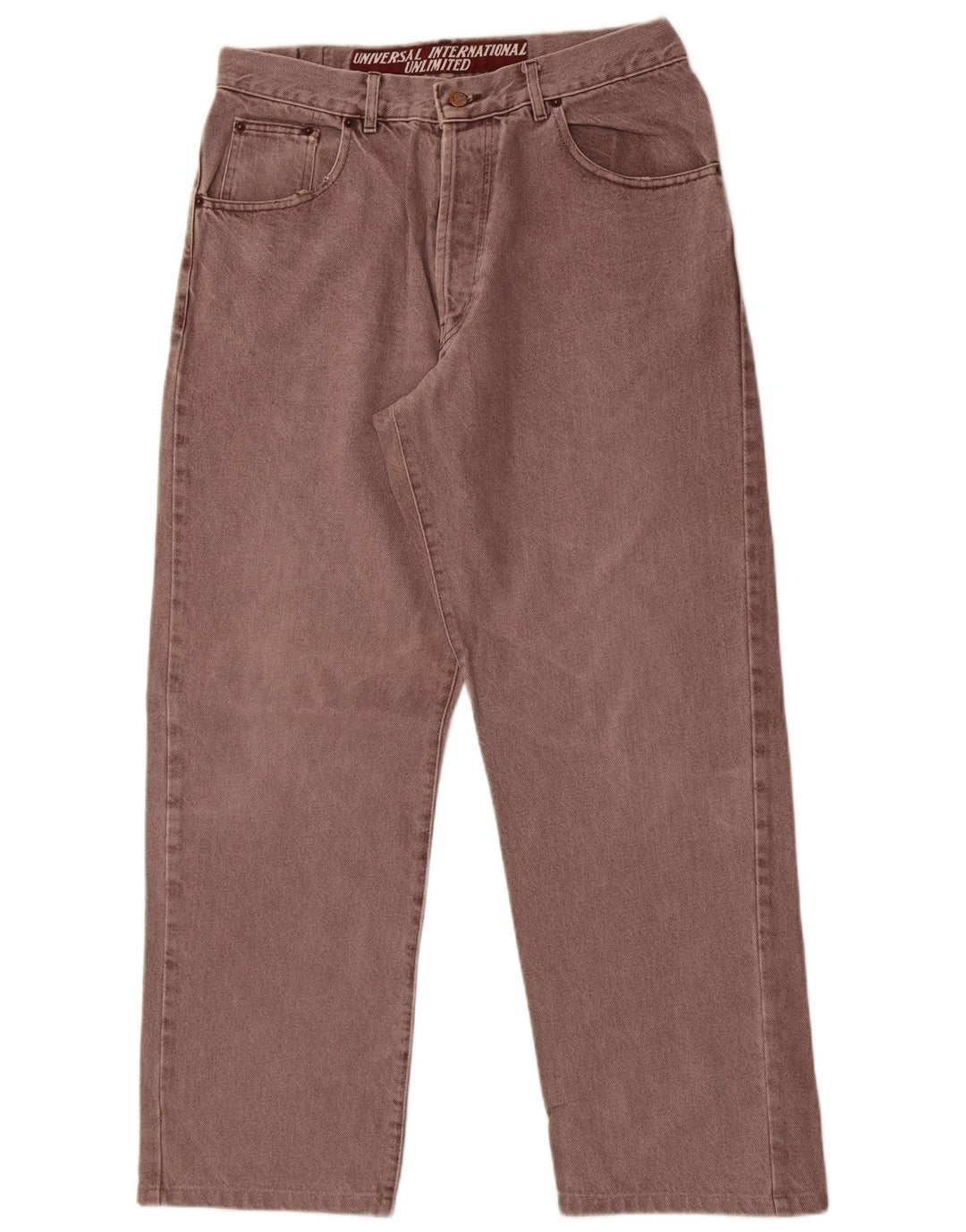 Unlimited Mens Straight Jeans W36 L30 Grey Cotton