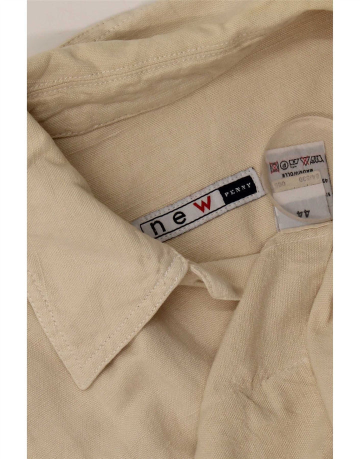 New Penny Womens Utility Jacket IT 44 Medium Beige Linen