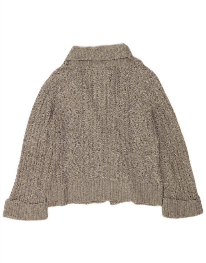 Marks & Spencer Womens Cardigan Sweater UK 14 Large Grey Acrylic