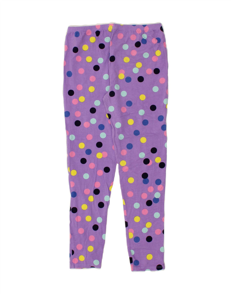 MOUNTAIN WAREHOUSE Girls Leggings 12-13 Years Purple Polka Dot Cotton Vintage Mountain Warehouse and Second-Hand Mountain Warehouse from Messina Hembry 