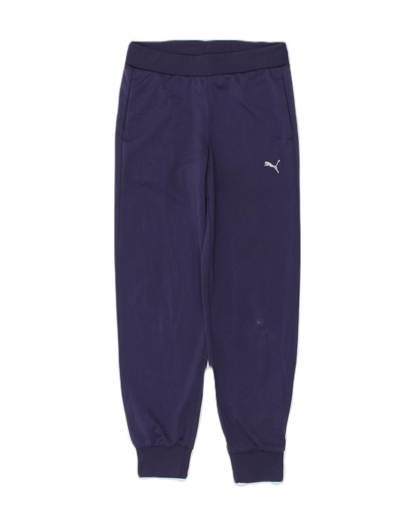 PUMA Girls Tracksuit Trousers Joggers 9-10 Years Purple Polyester | Vintage Puma | Thrift | Second-Hand Puma | Used Clothing | Messina Hembry 