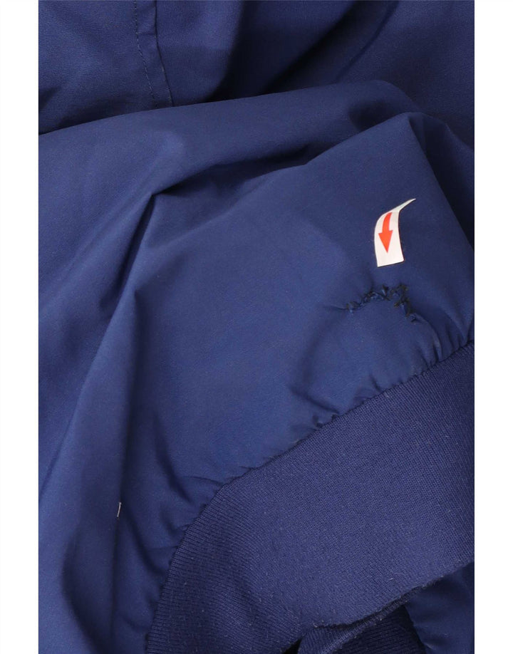 Michael Kors Mens Hooded Padded Bomber Jacket UK 36 Small Blue Polyester