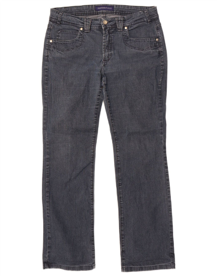 Trussardi Womens Straight Jeans W31 L30 Blue Cotton