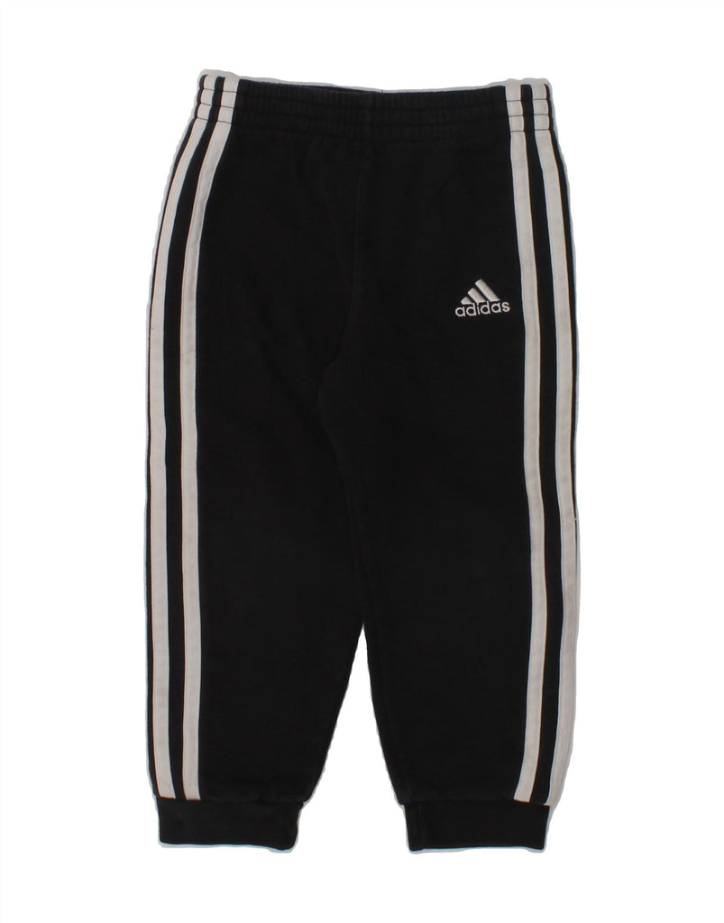 ADIDAS Boys Tracksuit Trousers Joggers 2-3 Years Black Cotton | Vintage Adidas | Thrift | Second-Hand Adidas | Used Clothing | Messina Hembry 