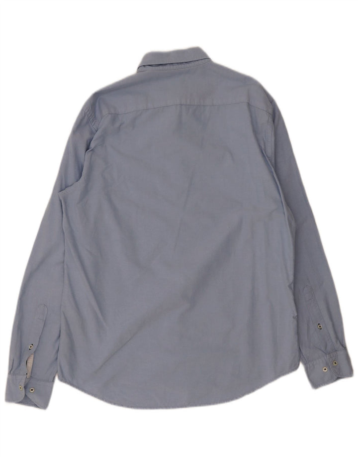 Tommy Hilfiger Mens Shirt Large Blue Cotton