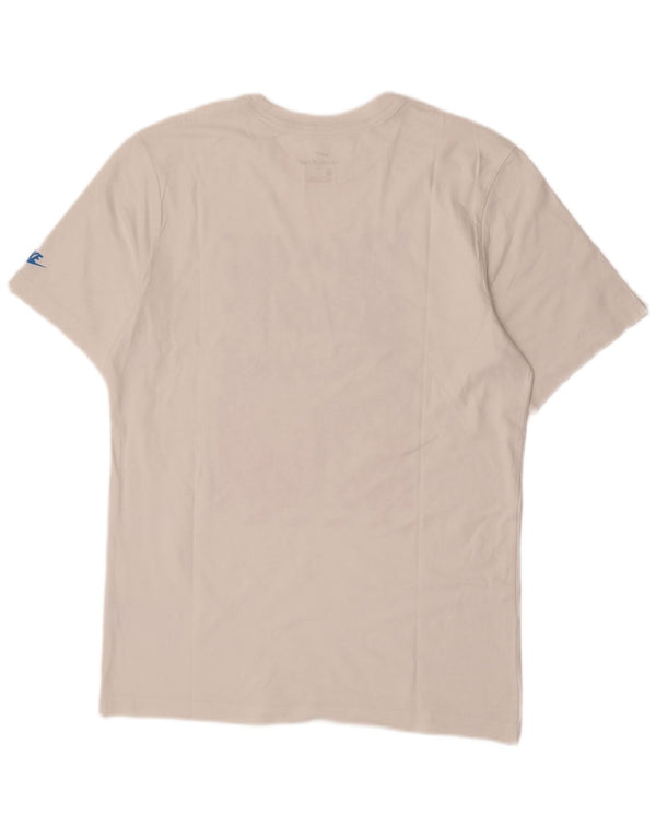 Nike Mens Swoosh Graphic T-Shirt Top Medium White Cotton