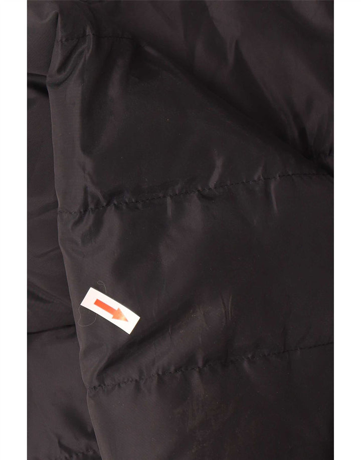 Kappa Boys Graphic Padded Jacket 13-14 Years 2XL Black Polyester