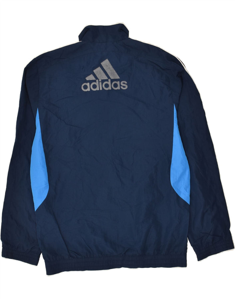 ADIDAS Mens Graphic Tracksuit Top Jacket Size 36/38 Small Navy Blue | Vintage Adidas | Thrift | Second-Hand Adidas | Used Clothing | Messina Hembry 