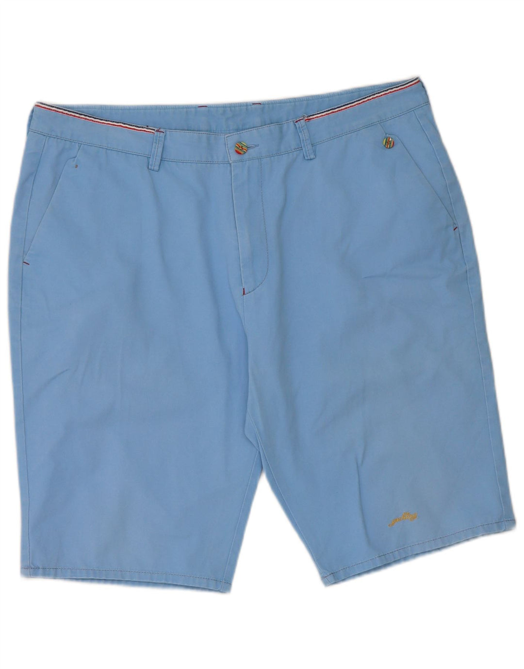 Paul & Shark Mens Chino Shorts W36 Large Blue Cotton