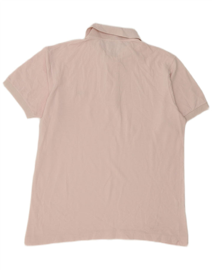 Lacoste Mens Polo Shirt Size 3 Small Pink Cotton