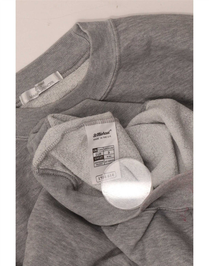 Marks & Spencer Mens Sweatshirt Jumper Medium Grey Cotton