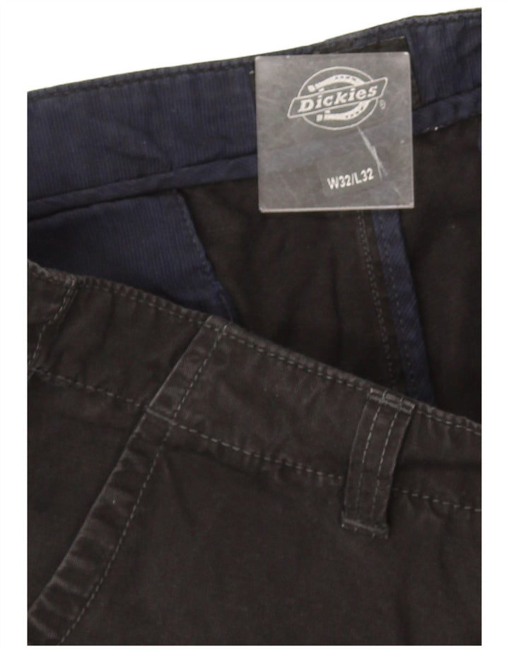 Dickies Mens Regular Fit Chino Trousers W32 L32 Grey Cotton